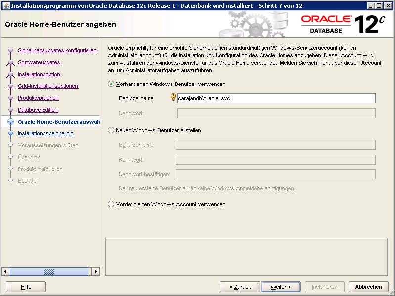 01 Oracle Service User IO